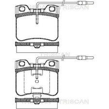 Triscan Bremsbeläge vorne für Citroen Ax
