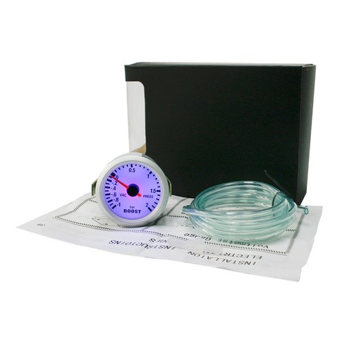 Car Turbo Gauge Vacuum Meter Blue Backlight Display Boost Pressure Gauge - Picture 4 of 9