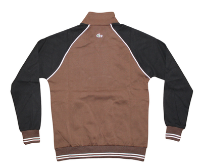 LACOSTE MEN TRACKSUIT SET IN BROWN AND BLACK COLOR FULL ZIP REG