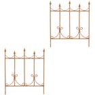  2 PCS Small Fences Flower Bed Fencing Miniature Decor Micro Landscape