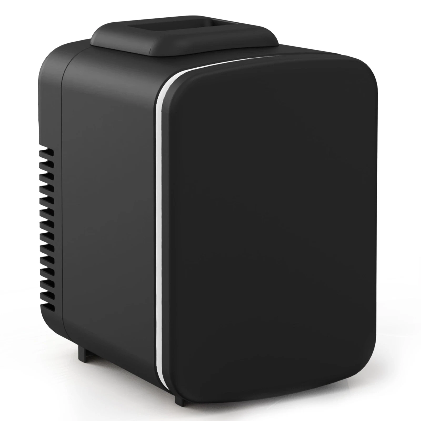Simple Deluxe 4L/6 Can Mini Fridge Cooler Warmer Freon-Free Refrigerator Black