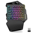 35 Key Wireless One Handed Gaming Keyboard For Gamers With Ergonomic Wrist Rest