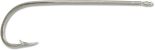Mustad 92611-NI-3/0-8 Classic Hohlspitze Schnabelhaken, Größe 3/0