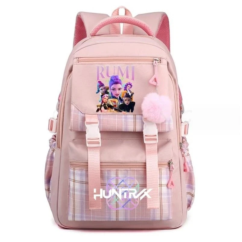 New KPop Demon Hunters Printed Backpack Women Men Fashion Travel Backpacks Outdo - Image 3 of 4