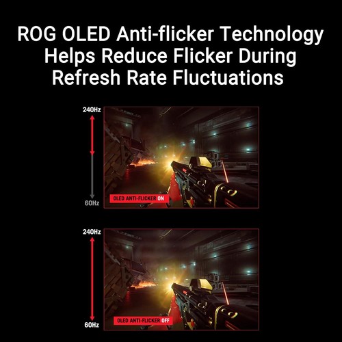 Moniteur gaming ASUS ROG Swift PG32UCDP 31,5" 4K 240Hz/FHD 480Hz WOLED - Photo 6/9