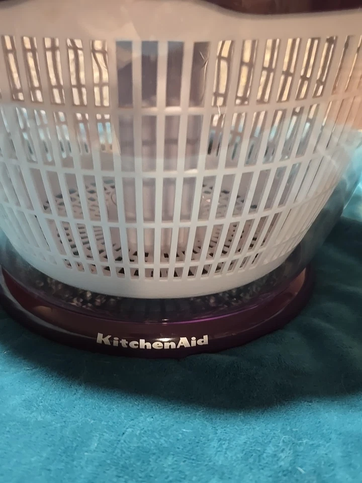 Salada giratória universal Purple Kitchen Aid lavagem a seco servir loja frutas vegetais - Imagem 2 de 4