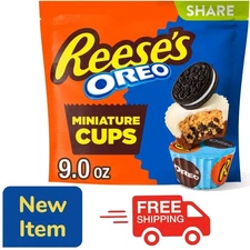 Reese's OREO Miniatures Milk Chocolate and White Creme Peanut Butter Cups 9oz