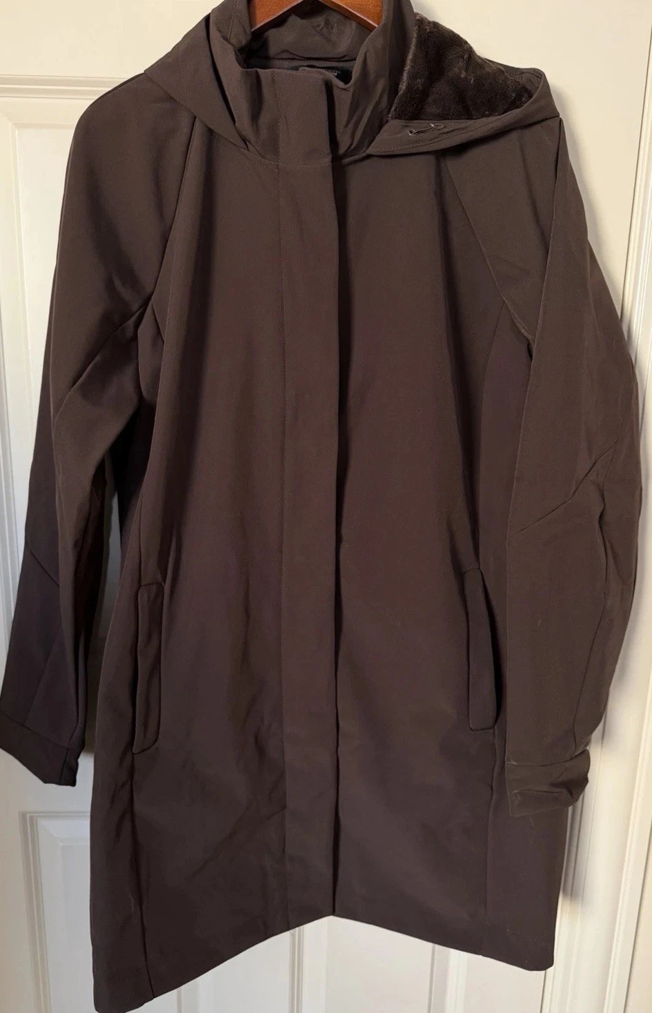 Mondetta Outdoor Brown Hooded Parka Long Coat Women's Size XXL