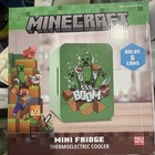 New Minecraft Creeper 6-Can Mini Fridge Thermoelectric Cooler