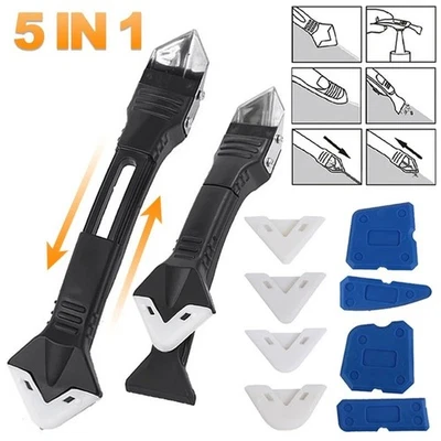 Silicone Scraper Sealant Smooth Remover Tool Set Floor Caulk Finisher Gro - image 1 of 4