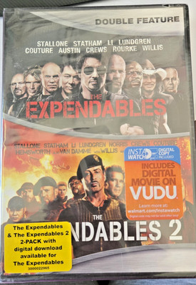 The Expendables 1 & 2 DVD Double Feature 2-Pack Stallone Statham Sealed