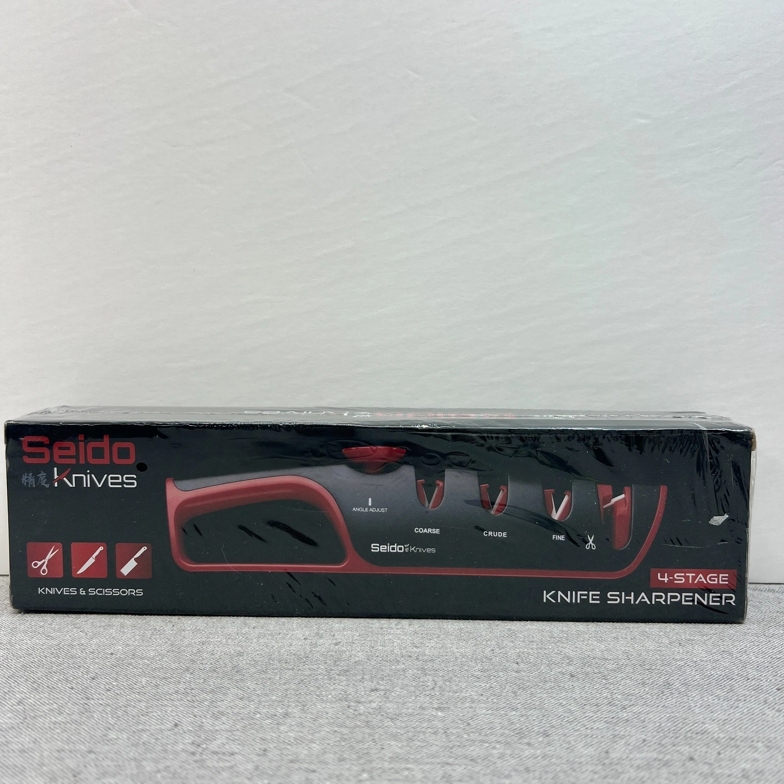 Seido Knives 4-Stage Professional Knife Scissors Sharpener Angle Guide