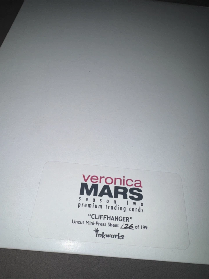 "Мини-прессовый лист Veronica Mars сезон 2 ""Cliffhanger"" Uncut Ltd / 199" - Изображение 3 из 4
