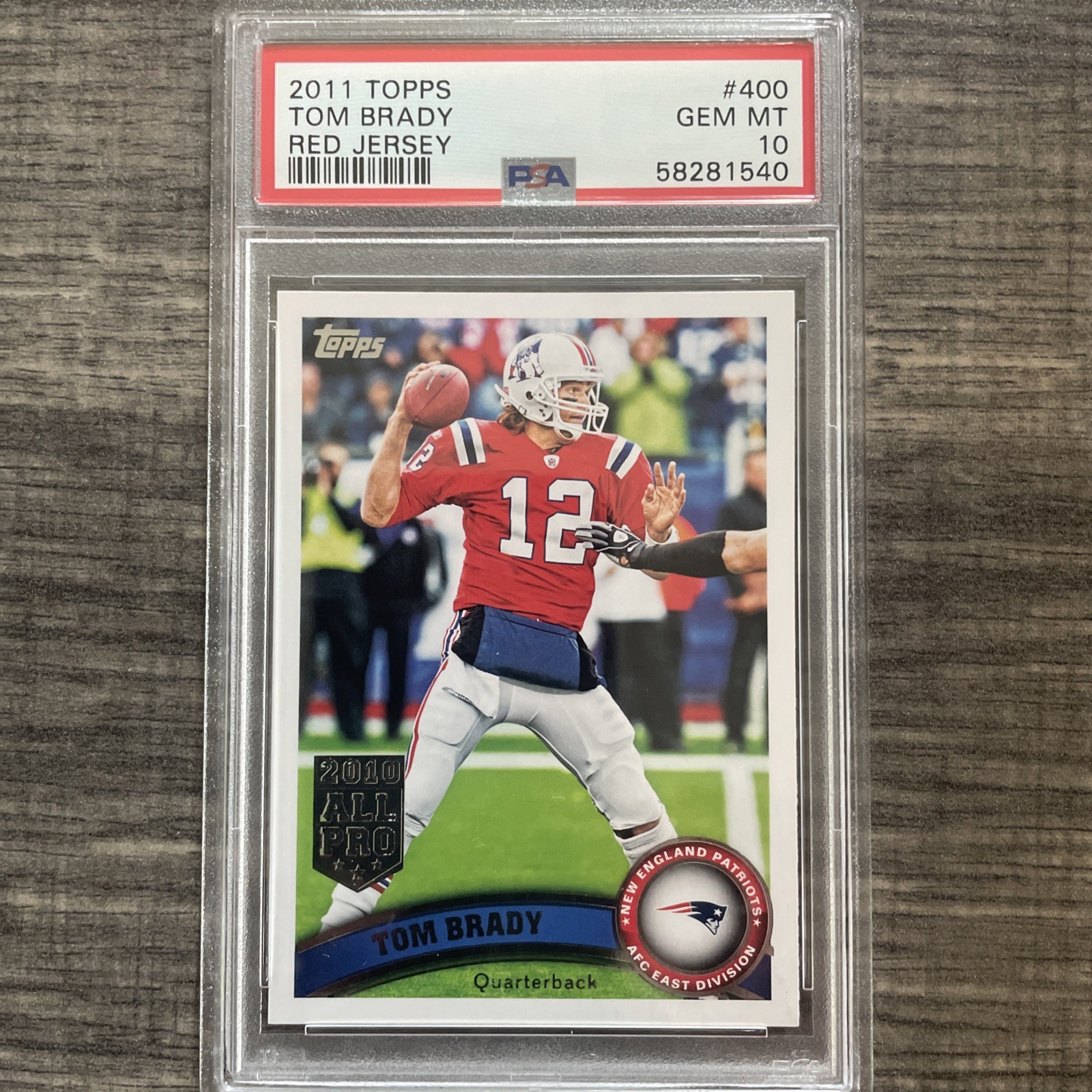 Topps Red Tom Brady front