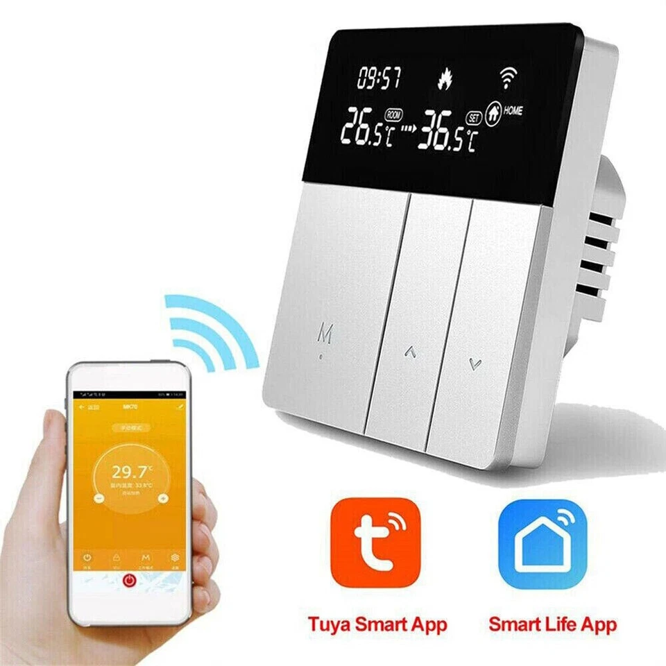 Tuya WiFi Thermostat 16A Smart Touch Warm Floor Heating Temperature Controller - Image 3 of 4