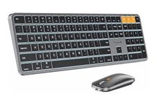 ProtoArc KM100-A Backlit Bluetooth Keyboard and Mouse Combo for Mac 