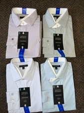 BANANA REPUBLIC MENS STRETCH POPLIN DRESS SHIRT LIGHT BLUE,BLUE,GREEN,PURPLE