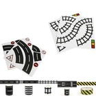 Autocollant de piste jouet ruban adhésif scène de stationnement rouleau voitur