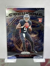 2024 Panini Prizm - Fireworks Michael Penix Jr. #16 Silver Prizm (RC)