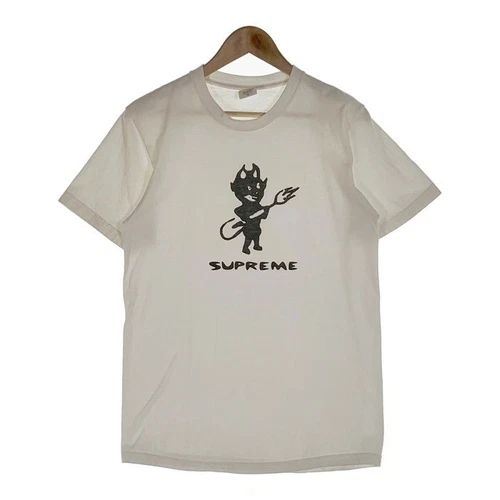Tee shirt blanc imprimé diable Supreme 15 AW taille M occasion