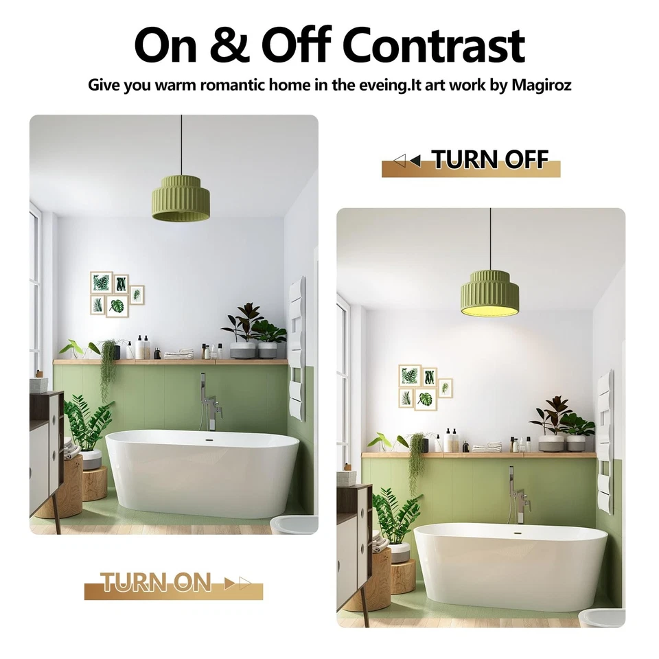 Lámpara colgante verde contemporánea vintage una luz cocina industrial... Foto 4 de 4