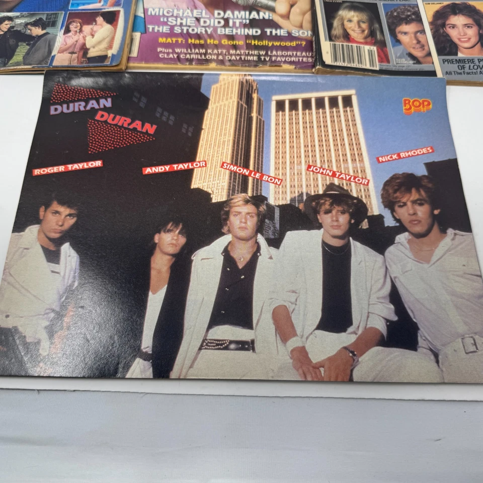 Vintage 1980s Teen Magazines Lot Tiger Beat Star Who’s Who TV Duran Duran Menudo Foto 2 de 4