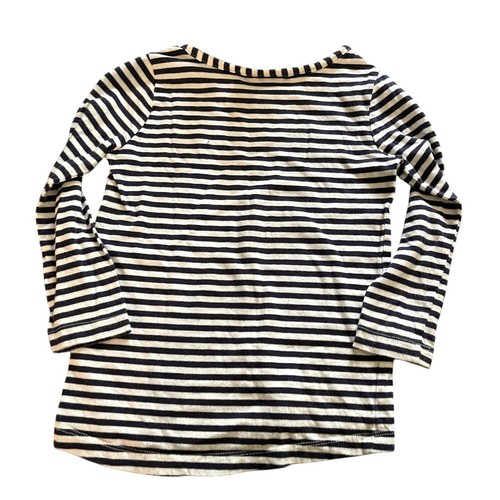 Camisas Gymboree Niñas 4T Rayas Manga Larga (2 Camisas) Blanco y Negro Maullido - Imagen 10 de 14