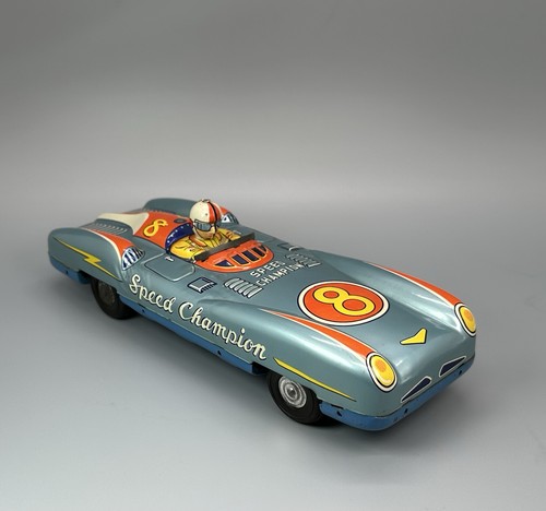 Vintage Blech Friction Speed Champion offener Rennwagen / Asahi Toymaster Japan / Man Cave - Bild 3 von 21