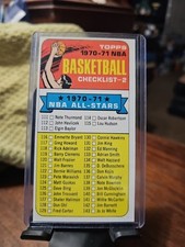 $ 1970-71 Topps - Checklist #101 "1970-71"  Very Clean Card with Sharp Corners $