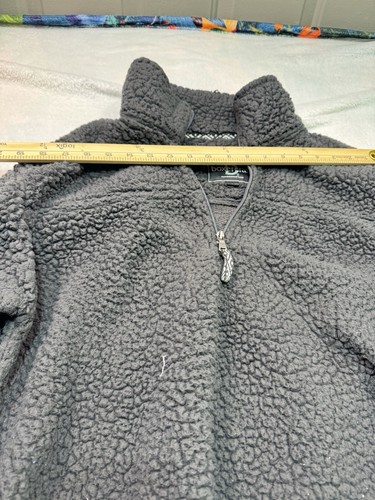 Boxercraft Damen warmer kuscheliger Sherpa schwarzer Pullover 1/4 Reißverschluss Gr. XL - Bild 6 von 8