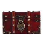 1 PC Vintage Wooden Box Creative Juwelry Storage Box mit Schloss robuster Box