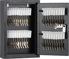 40-Key Metal Wall Mount Lockable Key Box with Combination Lock