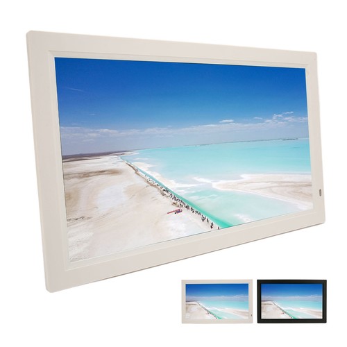 Digital Photo Frame 21.5in HD IPS Screen Support USB Storage Card Video Musi NEW - Afbeelding 3 van 24