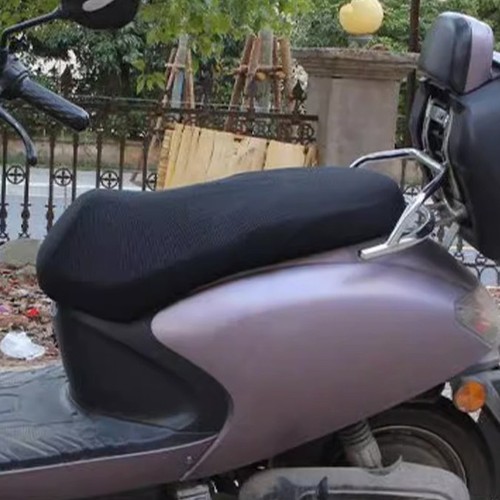 Rutschfester 3D-Mesh-Stoff, atmungsaktiver Motorrad-Roller-Sitzbezug, Gesäßsch - Bild 4 von 14