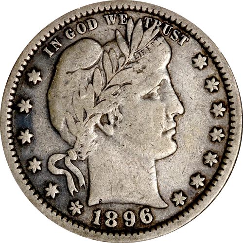 1896-P Barber Quarter
