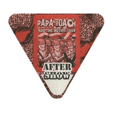 Papa Roach 2001 Raid the Nation Concert Tour Aftershow Backstage Pass