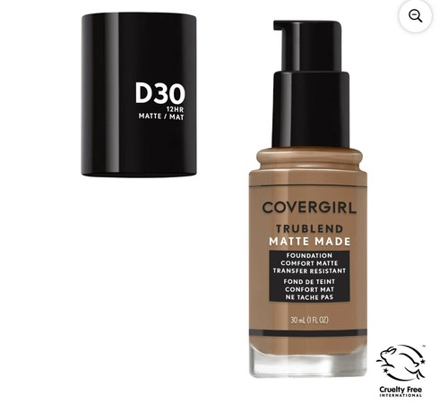 Covergirl - TruBlend - Hecho mate - Base líquida - D30 BRONCE - ¡TOP BOMBA! - Imagen 4 de 4