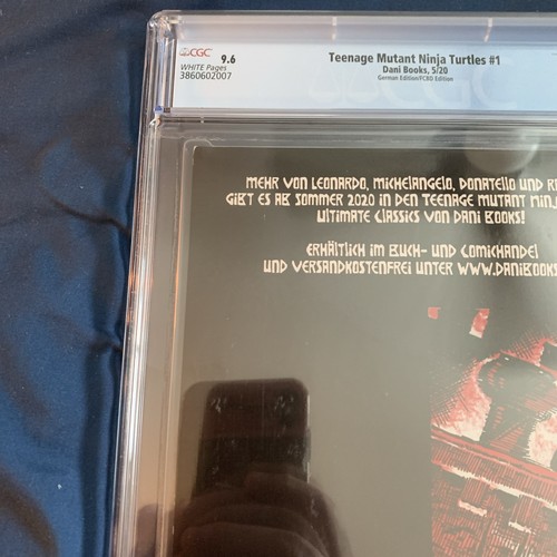 TMNT Teenage Mutant Ninja Turtles #1 alemán FCBD 2020 CGC 9,6 ¡¡¡Súper raro ¡¡¡Guau!!!! - Imagen 11 de 16