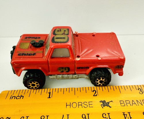 Vintage 1982 Kidco BURNIN KEY CAR Fire Department Chief Truck #50 No Key RARE - Bild 2 von 6