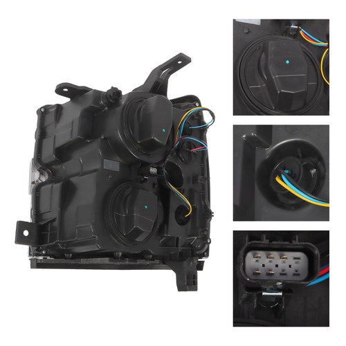 Halogen Headlight For 2015-2019 Chevy Silverado 2500HD 3500HD Right Passenger Rh - Picture 4 of 9