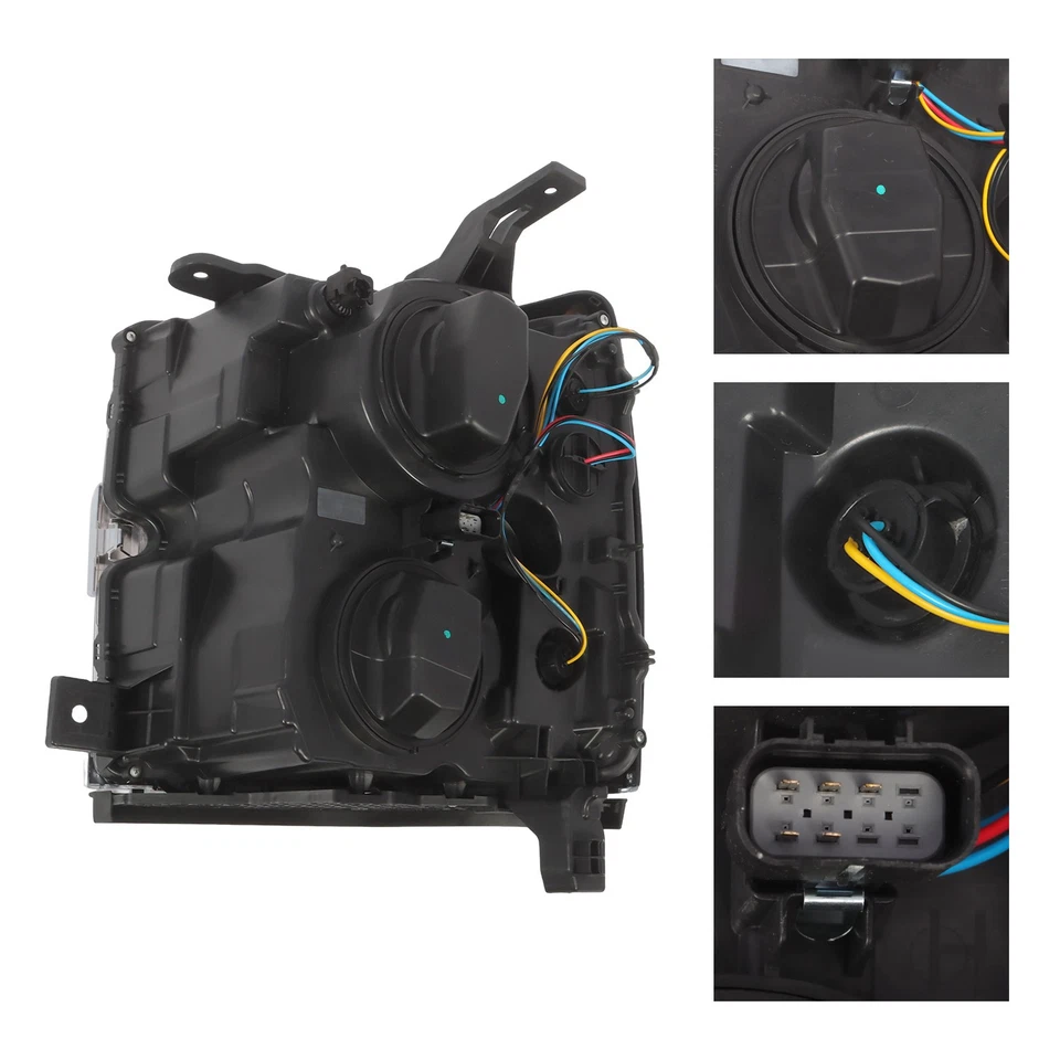 Faro halógeno para Chevy Silverado 2500HD 3500HD 2015-2019 pasajero derecho Rh Foto 4 de 4