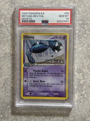Pokemon Metang EX Deoxys Reverse Holo #40 PSA 10 Gem Mint