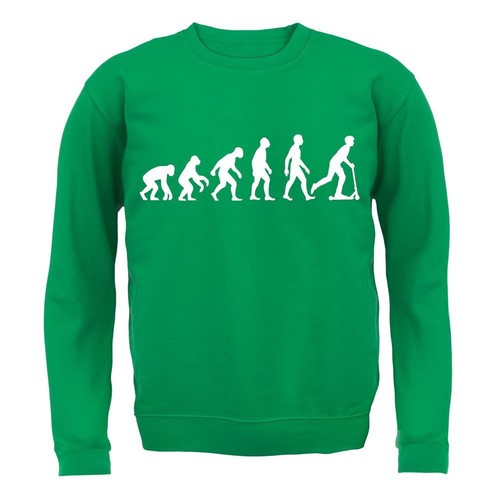 Evolution of Man Micro Scooter - Kids Hoodie / Sweater - Rider Scooting Scoot