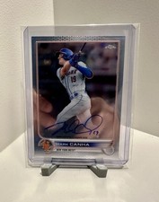 Mark Canha 2022 Topps Chrome Base On Card Auto #CVA-MC NY Mets
