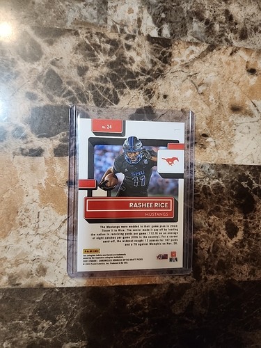 2023 Donruss Optic Draft Picks RASHEE RICE Rated Rookie #24 SMU Chiefs - Picture 6 of 6