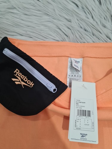 Reebok Damen hellorange Festival Rock mit Tasche Größe S brandneu - Bild 2 von 2