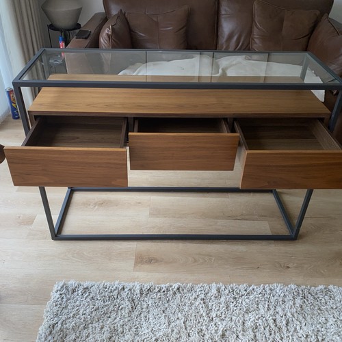 Glass Top Console Table - Picture 4 of 6