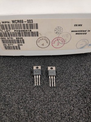 4 Stück /pcs. - MCR69-3 (MCR69-003) - MOTOROLA TO220 Reverse Blocking Thyristor