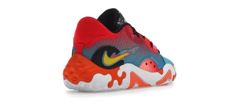 Nike PG 6 NRG Hot Wheels Paul George Laser Rojo Naranja Blanco Talla 17 DH8446-400 - Imagen 3 de 5