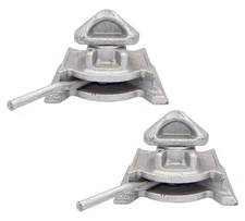 (2 Pack) Sea Rail Shipping Container Manual Base Lock Dovetail